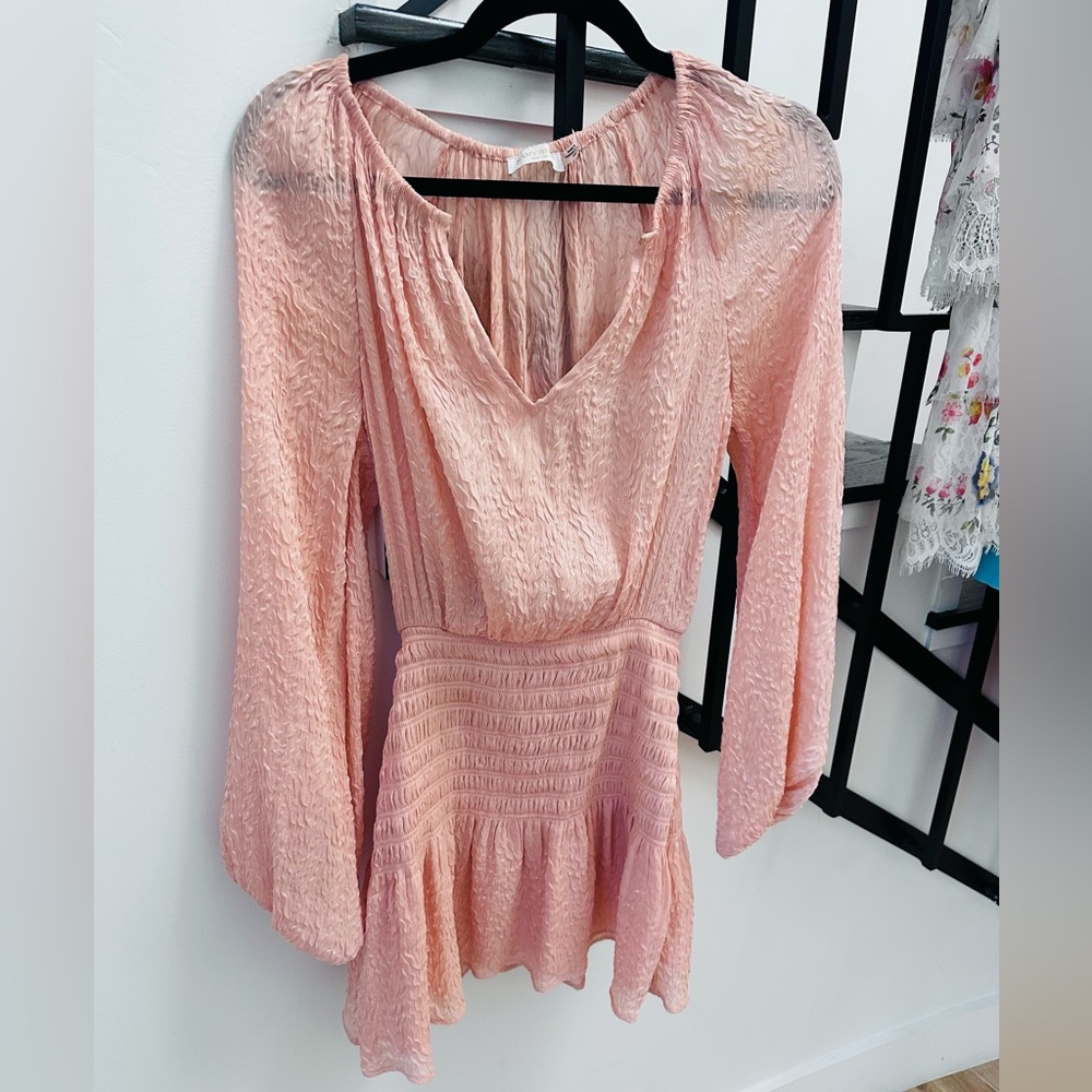 Ramy Brook Textured Blush Blouse